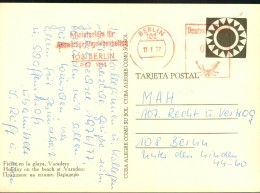 1977, Postkarte Aus Moskau Von Der DDR-Botschaft Mit Freistempel Auswärtiges Amt 102 Berlin PSF 101. - Other & Unclassified