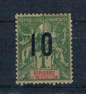 St. Pierre Und Miquelon 1912 Mi.Nr. 100 II Ungebraucht * - Nuevos