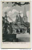 Michelstadt - Rathaus - Brunnen - Foto-AK - Michelstadt