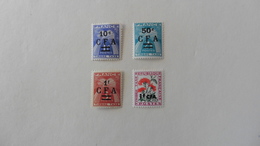 Réunion :Taxe : CFA: 4 Timbres Neufs - Timbres-taxe