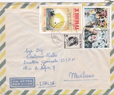 BUSTA VIAGGIATA RACCOMANDATA -  VIA AEREA  - BRASILE  -  DESTINAZIONE MILANO ( ITALIA ) 1970 - Covers & Documents