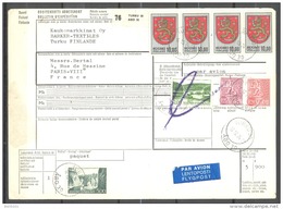 Bulletin D'Expédition - Finlande / Finland - Turku ABO Vers Paris - 16/10/1974 - Postpaketten