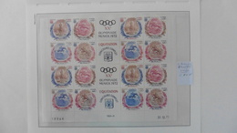 Monaco :Feuille De 4 Blocs Neufs Olympiade  Munich 1972 N° 890/893 - Collections, Lots & Series