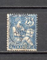 ALEXANDRIE N° 27  OBLITERE  COTE 0.75€ TYPE MOUCHON - Used Stamps