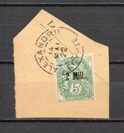 ALEXANDRIE N° 35 SUR FRAGMENT   OBLITERE  COTE 6.00€ TYPE BLANC BELLE OBLITERATION - Used Stamps