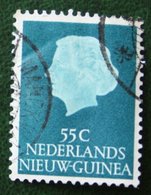 55 Ct Koningin Juliana NVPH 34 1954 Gestempeld Used NIEUW GUINEA NIEDERLANDISCH NEUGUINEA NETHERLANDS NEW GUINEA - Nouvelle Guinée Néerlandaise