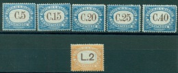 SAN MARINO 1939 SEGNATASSE  SOPRASTAMPATI MNH** LUSSO - Segnatasse