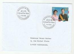 2000  LUXEMBOURG ACCESSION EVENT COVER Royalty Stamps - Covers & Documents