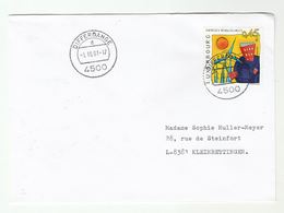 2001 Differdange LUXEMBOURG Cover RENEWABLE ENERGY SOLAR WIND Stamps - Andere & Zonder Classificatie