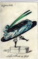 CPA ROBERTY Style Sager écrite Art Nouveau Sans Numéro Ni éditeur Mode Chapeau érotisme - Robert