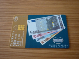 Euro Banknote Greece Phonecard - Timbres & Monnaies
