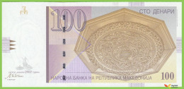 Voyo MACEDONIA 100 Denari 2002 P16c B208d ЧЧ(CzCz) UNC Skopje - Noord-Macedonië