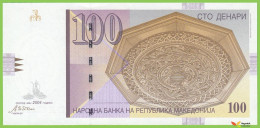 Voyo MACEDONIA 100 Denari 2004 P16e B208e ГД(GD) UNC Skopje - North Macedonia