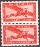 Indochine 1942 -1943 Airmail - Without Inscription "RF" - MNH- - Posta Aerea