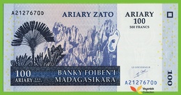 Voyo MADAGASCAR 100 Ariary 2004 P86a B320a A-D UNC Rivanala - Madagascar