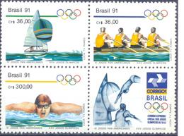 1991. Brazil, XIth Panamerican Sport Games & Olympic Games Barcelona,  Mich.204/4/06, 3v, Mint/** - Neufs