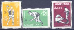 1959. Argentina, Sport Festival Panamerican, Mich.706/08,3v, Mint/** - Ungebraucht