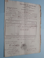 MANDAT De PAIEMENT Province De MAURIENNE Commune De La CHAPELLE  () 1841 ( Voir Photo Svp ) ! - 1800 – 1899