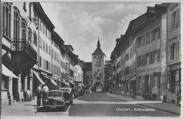 Liestal - Rathausgasse - Oldtimer BS 21077 Animee - Restaurant Schweizerhof - Photoglob - Liestal