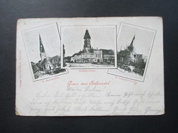 AK Mehrbildkarte Gruss Aus Salzwedel 1915 Verlag Von Carl Rinau, Salzwedel. St. Marienkirche / St. Catharinenkirche - Salzwedel