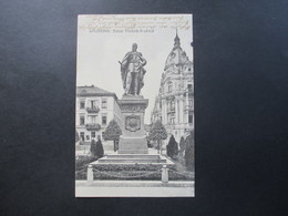 AK DR / Elsass 1910 Wiesbaden Kaiser Friedrich Denkmal Nach Strassbourg Gesendet! - Wiesbaden