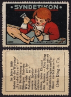 Puppet TOY Girl - Chemistry Syndetikon Klebstoff Adhesive GERMANY Adverising Label Cinderella Vignette - Used - Marionetas