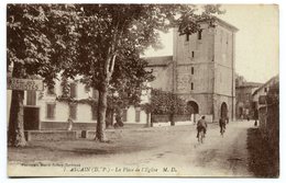CPA - Carte Postale - France - Ascain - La Place De L'Eglise ( CP3846 ) - Ascain