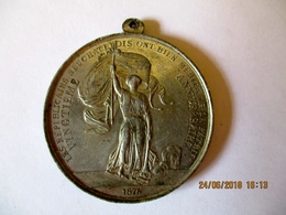 Suisse: Médaille 20 Ans Républicains Neuchâtelois 1876 - Professionnels / De Société