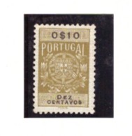Portuga - Selo Fiscal #  Valor 0.10 Cts - Neufs
