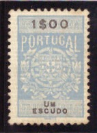 Portugal - Selo Fiscal  Valor 1$00 - Ongebruikt