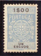 Portugal - Selo Fiscal  Valor 1$00 - Unused Stamps