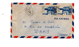 MK788 - AEF GABON , Lettera (piegata)  Per La Francia - Lettres & Documents