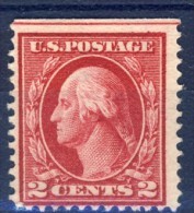 ##K632. USA 1910. 2c Unperforated Top. Unused Without Gum - Unused Stamps