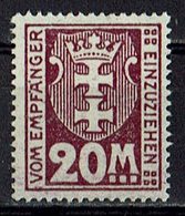 Danzig 1923 // Mi. P22 * Falz (024..665) - Segnatasse