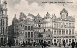 BRUXELLES-GRAND PLACE.MAISONS DES CORPORATIONS-NON VIAGGIATA - Istituzioni Internazionali