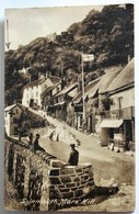 CPA Lynmouth Mars' Hill 1930 Magasin Personnages Devon Angleterre - Lynmouth & Lynton