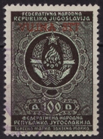 Revenue Tax - TRIESTE Zone B STT VUJNA VUJA - 1948 1954 Yugoslavia Italy - Overprint USED -  100 Din - Ungebraucht