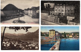 DE1172   SWITZERLAND  LUGANO LUZERN  4X POSTCARDS - Lugano