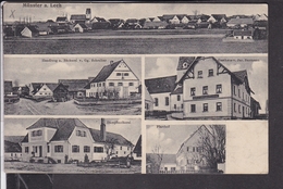 Münster Am Lech  , Bei Rain Am Lech  1920  U.a Gasthaus , Dampfmolkerei , Handlung/Bäckerei Schreiber 1920 - Autres