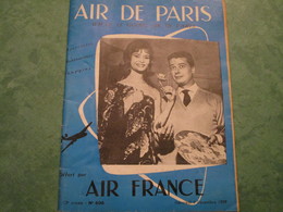 AIR DE PARIS Offert Par AIR FRANCE - Loisirs-Restaurants-Shopping-etc...- N° 606 -(62 Pages) - Magazines Inflight