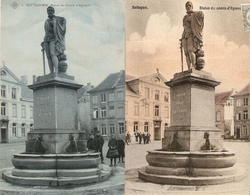 Zottegem / Sottegem / Sotteghem : Statue Du Comte D'Egmont  --- 2 Cp - Zottegem