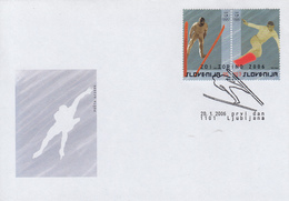 Enveloppe   FDC   1er  Jour    SLOVENIE   Jeux   Olympiques  D'  Hiver  TURIN   2006 - Hiver 2006: Torino