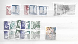 1973  MNH Sweden, Normal Paper Issued In 1977-78 - Années Complètes