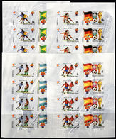 REDONDA 1981 Football Soccer World Cup IMPERF.sheetlets:4 (4x2x4 Stamps) - 1982 – Spain