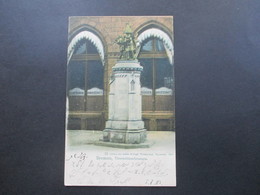 AK 1901 Bremen Thurmbläserbrunnen. Verlag Von Zedler & Vogel. Nach Dresden U. Weitergeleitet Nach Dürrhennersdorf - Bremen