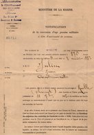 VP12.509 - PARIS 1892 - Administration De L' Etablissement Des Invalides - Pension Militaire Mr Julien à RUELLE - Dokumente