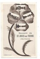 SAINT BRICE SUR VIENNE (87) Carte Fantaisie Souvenir 4 Vues - Andere & Zonder Classificatie