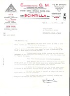 Lettre En Tête Etablissements G.M. Doglione Electro-Diesel Scintilla à TUNIS En 1958 - Altri & Non Classificati