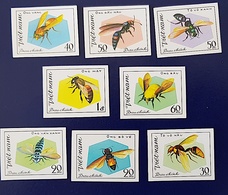 VIETNAM NORD Insectes, Insecte, Insect, Insects, Insectos, Insekten. Yvert 315/22 MNH** NON DENTELE Imperforate - Sonstige & Ohne Zuordnung