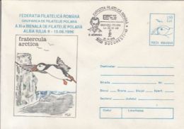 71858- ATLANTIC PUFFIN, BIRDS, COVER STATIONERY, 1998, ROMANIA - Albatros